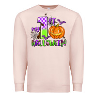 Pale Pink my first halloween pumpkin Premium Sweatshirt - AdoDesignShop