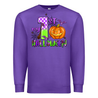 Purple my first halloween pumpkin Premium Sweatshirt - AdoDesignShop