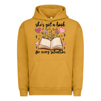 Pigment Peanut Butter she's got a book for every situation Urban Hoodie - MaliasSmallBusiness