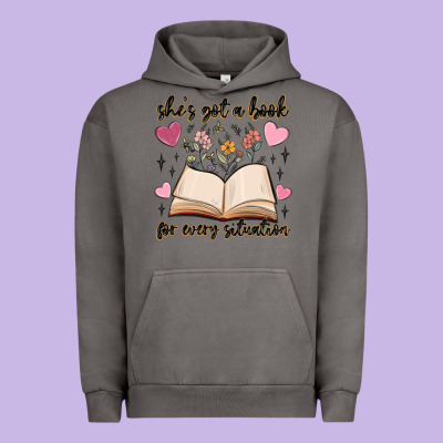She's Got A Book For Every Situation Urban Hoodie Designed By Maliassmallbusiness
