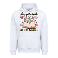 White she's got a book for every situation Urban Hoodie - MaliasSmallBusiness