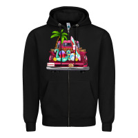 Black summer truck farm truck Zipper Hoodie - Zillion Design Studio