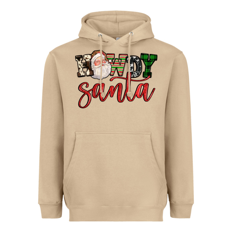 Howdy Santa Heavyweight Hoodie by FaDigitalArtStudio | Teevron