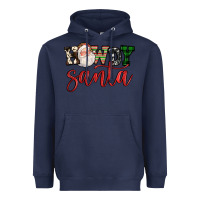 Navy howdy santa Heavyweight Hoodie - FaDigitalArtStudio