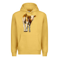 Antique Gold simmental calf Premium Hoodie - LillyAllenDesigns