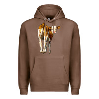 Chestnut simmental calf Premium Hoodie - LillyAllenDesigns