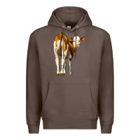 Coffee simmental calf Premium Hoodie - LillyAllenDesigns