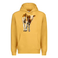 Mustard simmental calf Premium Hoodie - LillyAllenDesigns