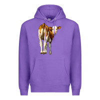 Purple simmental calf Premium Hoodie - LillyAllenDesigns