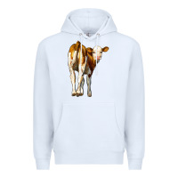 White simmental calf Premium Hoodie - LillyAllenDesigns