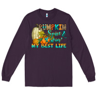 Plum Pumpkin spice and livin' my best life Long Sleeve Tee - RanaPortraitStore