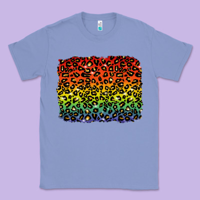 Classic Tee pride leopard background lgbt
