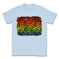 Dusty Blue pride leopard background lgbt Classic Tee - texasbilliewilder