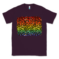 Plum pride leopard background lgbt Classic Tee - texasbilliewilder