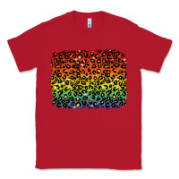 Red pride leopard background lgbt Classic Tee - texasbilliewilder