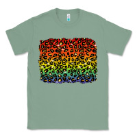 Sage pride leopard background lgbt Classic Tee - texasbilliewilder