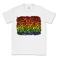 White pride leopard background lgbt Classic Tee - texasbilliewilder