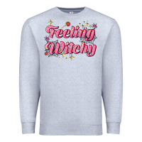 Heather Grey feeling witchy Premium Sweatshirt - AdoDesignShop