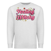 Oatmeal Heather feeling witchy Premium Sweatshirt - AdoDesignShop