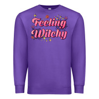 Purple feeling witchy Premium Sweatshirt - AdoDesignShop