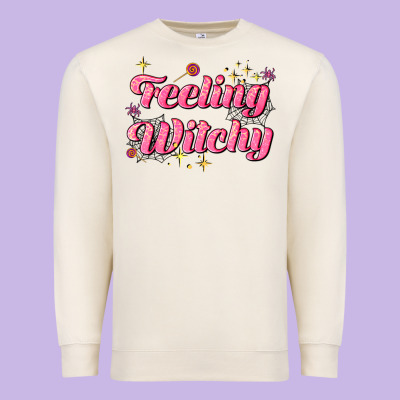 Feeling Witchy Premium Sweatshirt Designed By Adodesignshop