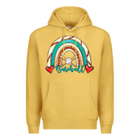 Antique Gold Baseball Rainbow Premium Hoodie - RanaPortraitStore