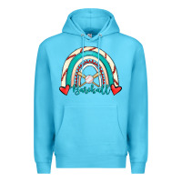 Ocean Blue Baseball Rainbow Premium Hoodie - RanaPortraitStore