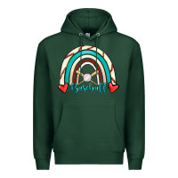 Sports Green Baseball Rainbow Premium Hoodie - RanaPortraitStore