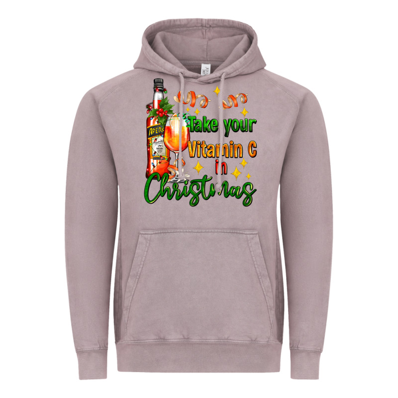 Take Your Vitamin C In Christmas Vintage Hoodie by AdoDesignShop | Teevron