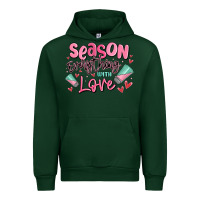 Forest Green season everything with love Urban Hoodie - MaliasSmallBusiness