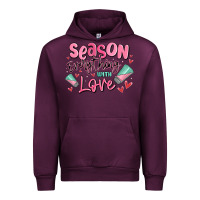 Mauve Wine season everything with love Urban Hoodie - MaliasSmallBusiness