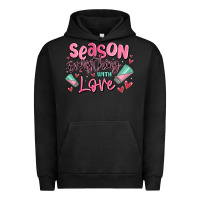 Pigment Black season everything with love Urban Hoodie - MaliasSmallBusiness