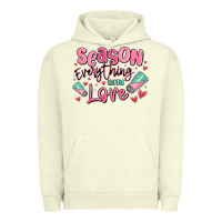 Pigment Pistachio season everything with love Urban Hoodie - MaliasSmallBusiness