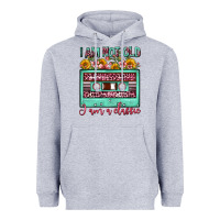 Heather Grey i am not old i am a classic sunflower floral casse Heavyweight Hoodie - FaDigitalArtStudio