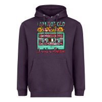 Plum i am not old i am a classic sunflower floral casse Heavyweight Hoodie - FaDigitalArtStudio