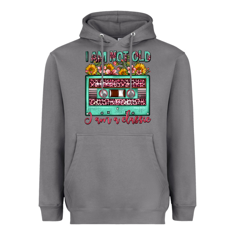 I Am Not Old I Am A Classic Sunflower Floral Casse Heavyweight Hoodie by FaDigitalArtStudio | Teevron