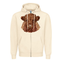Sandshell highland cow Zipper Hoodie - RanaPortraitStore