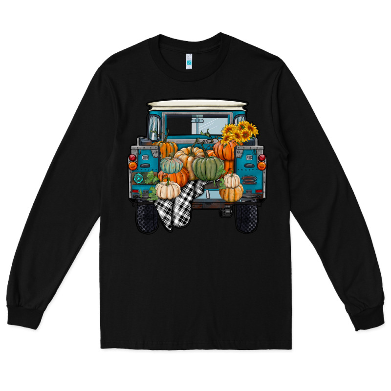 Fall Pumpkin Farm Truck Long Sleeve Tee by RanaPortraitStore | Teevron
