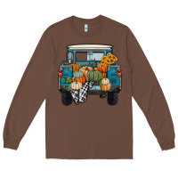 Chestnut Fall Pumpkin Farm Truck Long Sleeve Tee - RanaPortraitStore