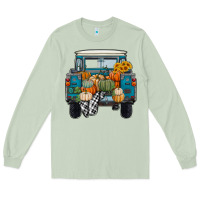 Matcha Fall Pumpkin Farm Truck Long Sleeve Tee - RanaPortraitStore