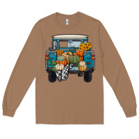 Toasted Coconut Fall Pumpkin Farm Truck Long Sleeve Tee - RanaPortraitStore