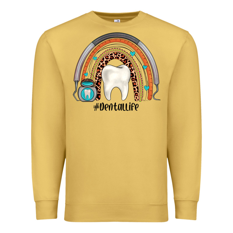 Dentallife Rainbow Premium Sweatshirt by JahusDesignShop | Teevron
