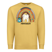 Antique Gold dentallife rainbow Premium Sweatshirt - JahusDesignShop
