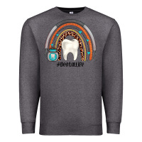 Charcoal Heather dentallife rainbow Premium Sweatshirt - JahusDesignShop