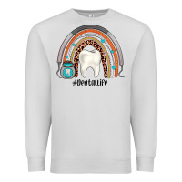 Dove Grey dentallife rainbow Premium Sweatshirt - JahusDesignShop