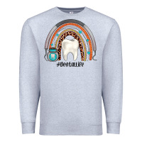 Heather Grey dentallife rainbow Premium Sweatshirt - JahusDesignShop