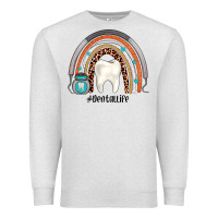 Oatmeal Heather dentallife rainbow Premium Sweatshirt - JahusDesignShop