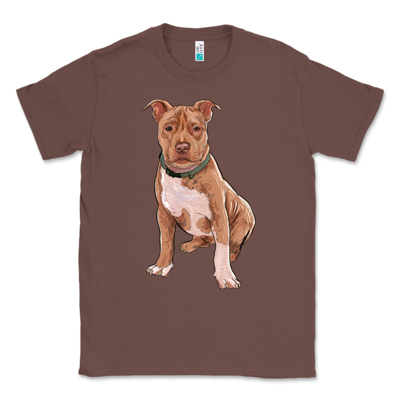 Brown Pitbull Classic Tee by RanaPortraitStore | Teevron