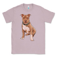 Lilac Brown Pitbull Classic Tee - RanaPortraitStore