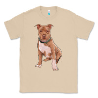 Mushroom Brown Pitbull Classic Tee - RanaPortraitStore